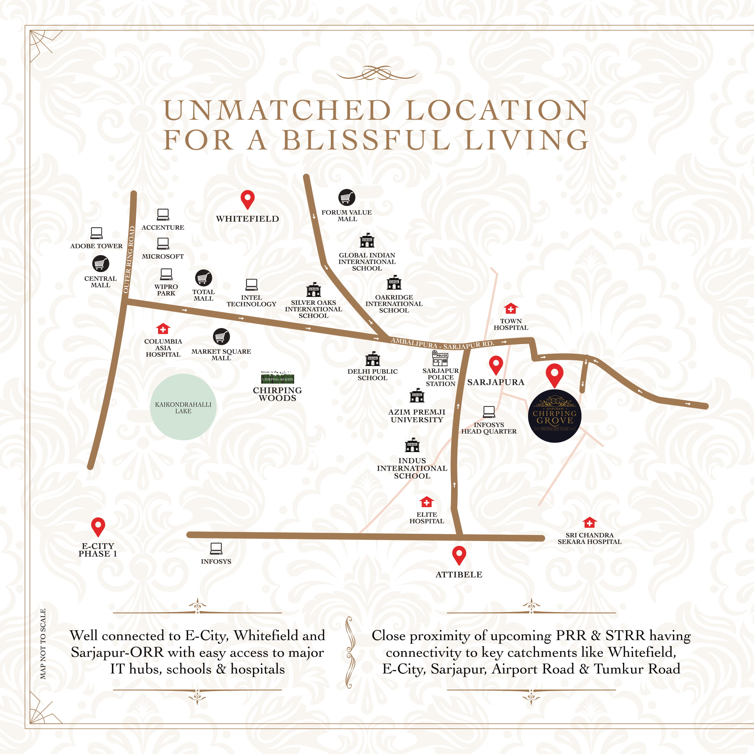 Shriram Chirping Grove Location Map